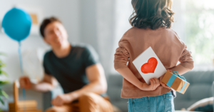 father getting a gift