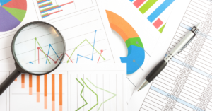 photo of data graphs