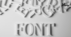 a sign about fonts