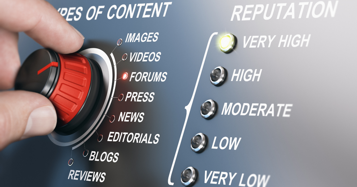 Photo that symbolizes reputation management