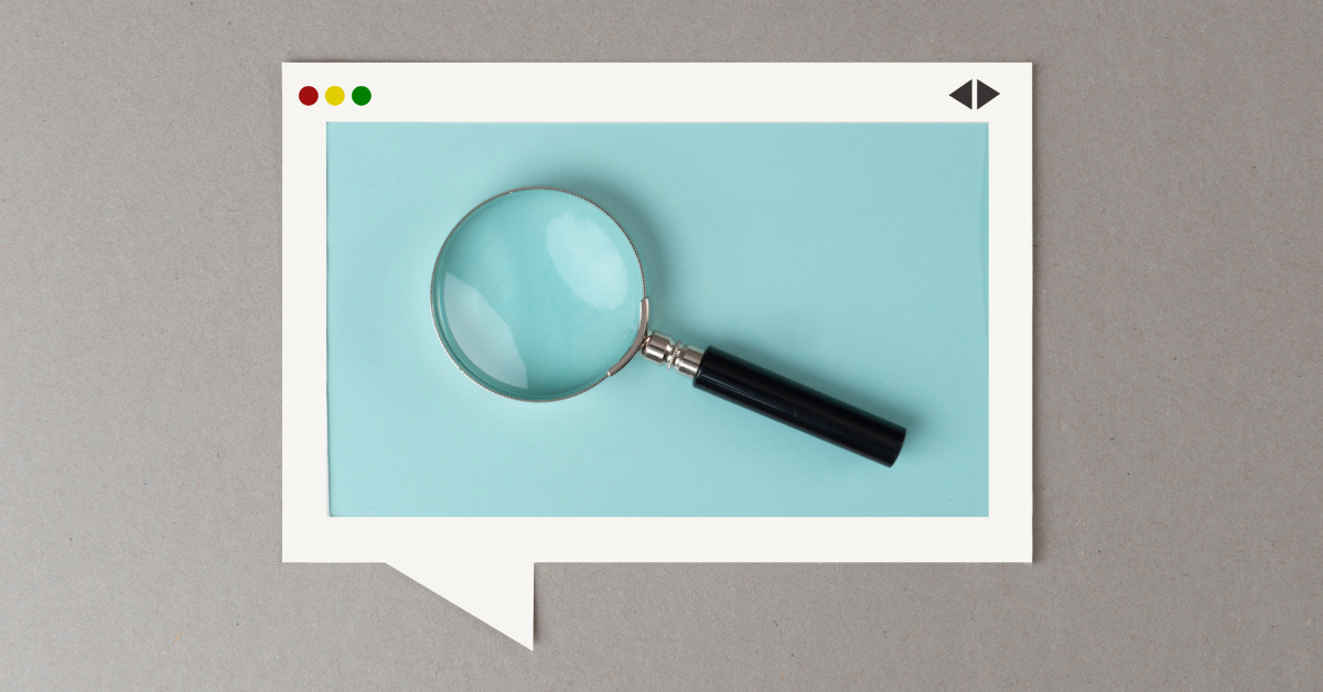 photo of a magnifying glass