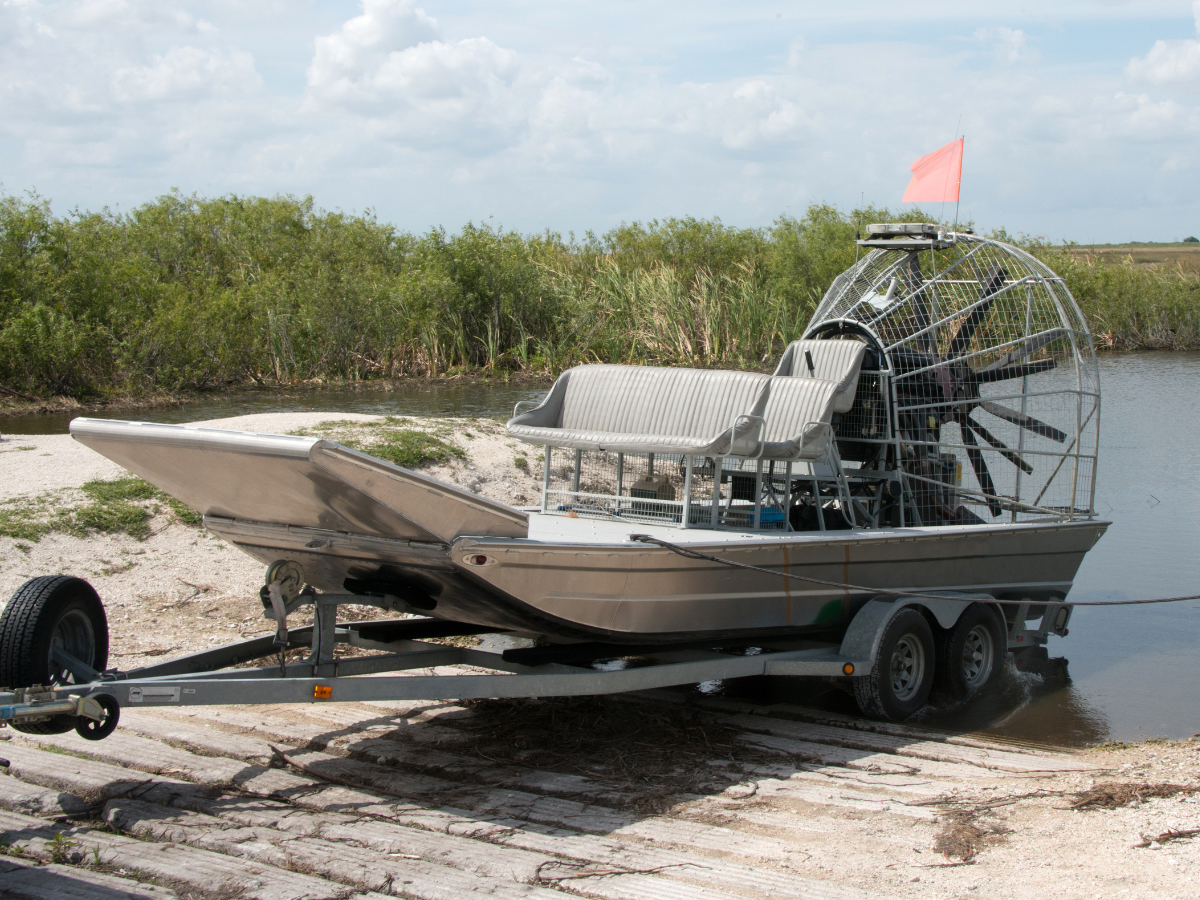 photo of an airboat