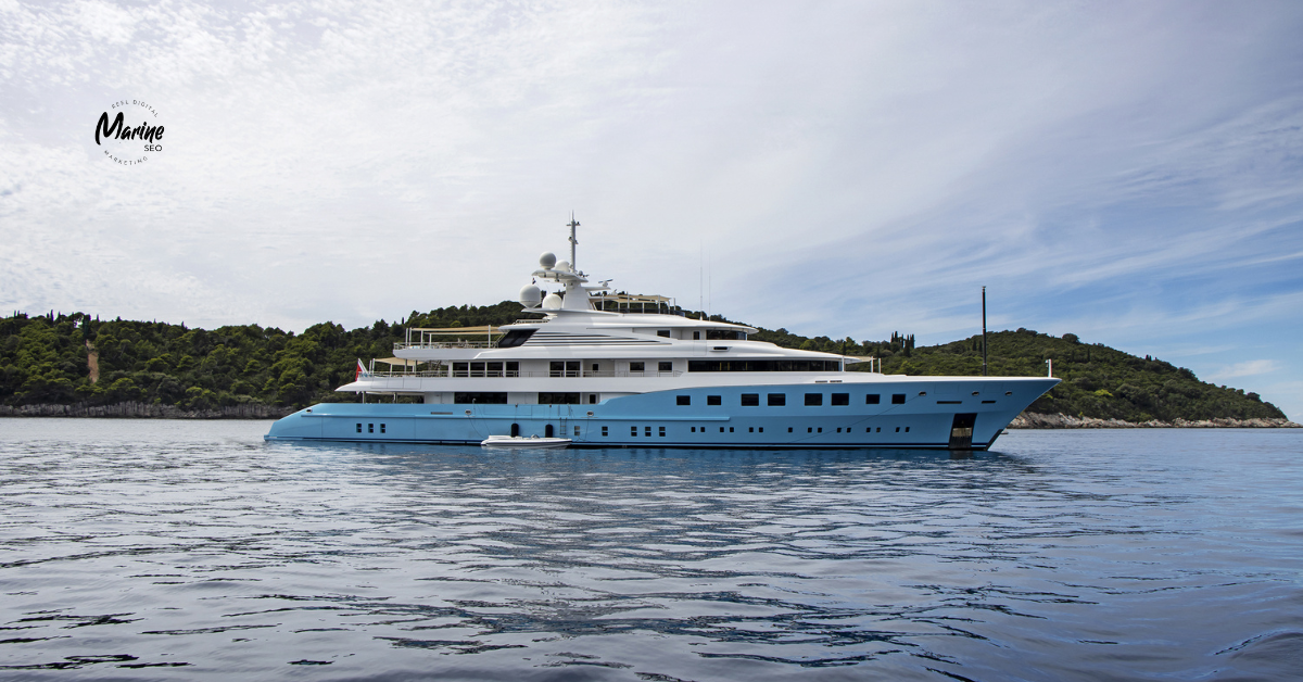 A yacht sitting at anchor
